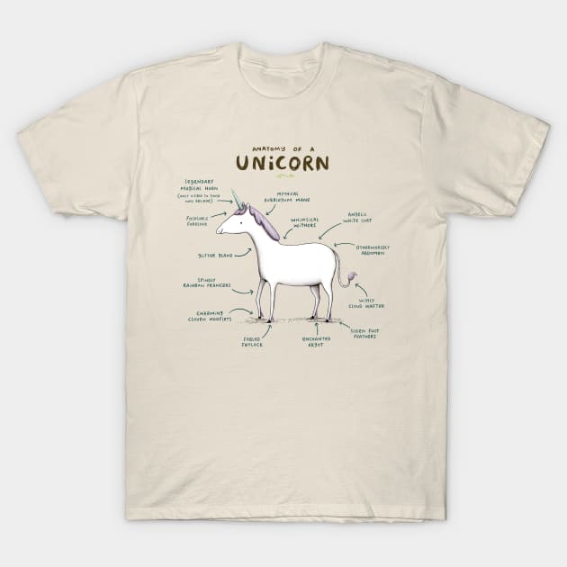 Anatomy of a Unicorn T-Shirt by Sophie Corrigan